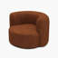 Fauteuil d'appoint à dossier courbé en velours-417296555-417296558