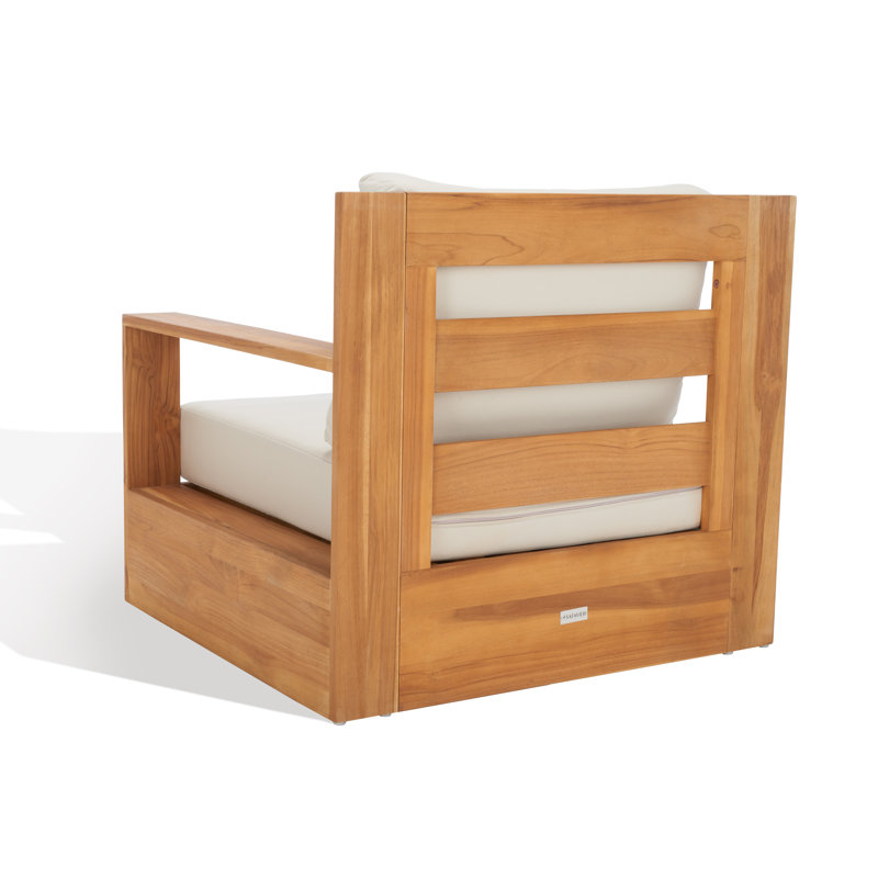 Krista Teak Armchair, Beige