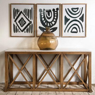 Sechrist 175cm Stone Top Console Table