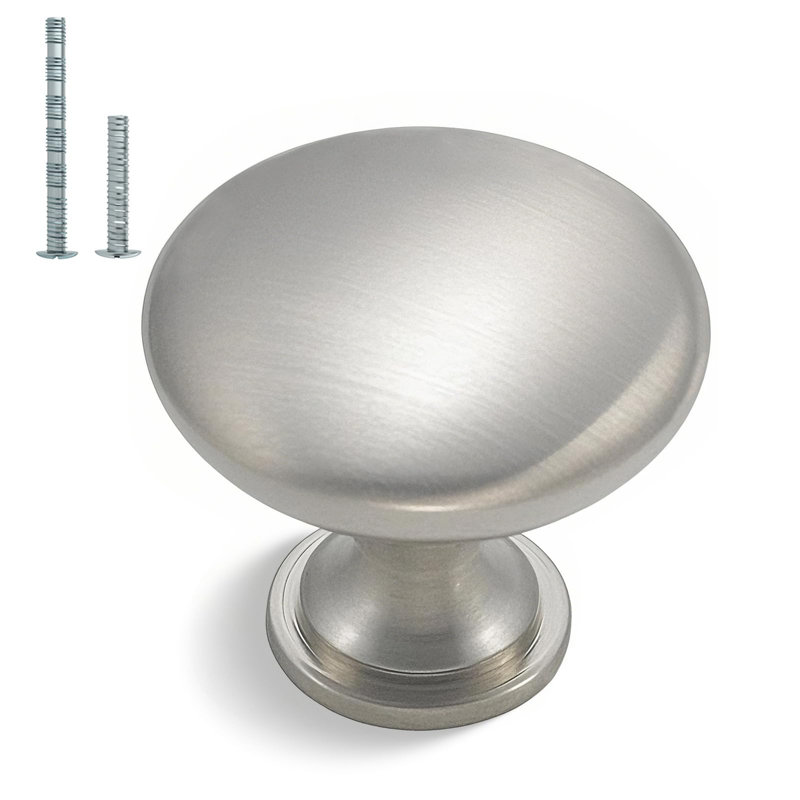 30 Pack Cabinet Knobs Brushed Nickel Drawer Knobs - Solid Zinc Alloy Kitchen Pulls Modern Cabinet Hardware For Dresser Drawers