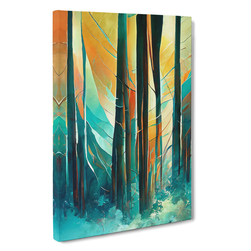 Forest Expressionism No.1 Abstract - Wrapped Canvas, 50cm H x 35cm W x 3cm D