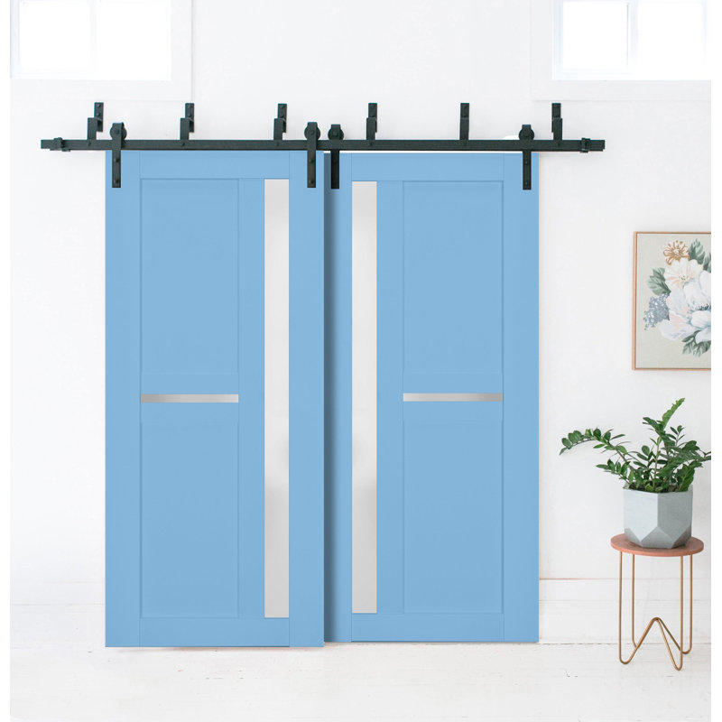 Portes de placard Veregio, 72 po x 80 po, Aigue-marine