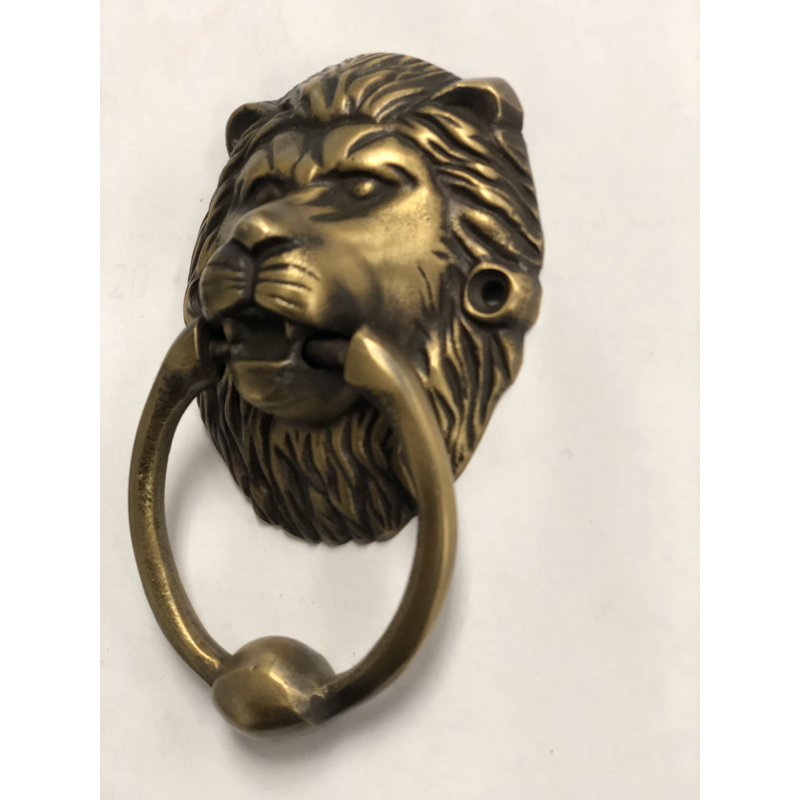 Brasso Lion Head Door Knocker