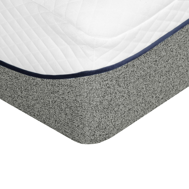 Ultra pelucheux 13 po Lit matelassé moyen en mousse viscoélastique gélifiée avec housse en jacquard double épaisseur