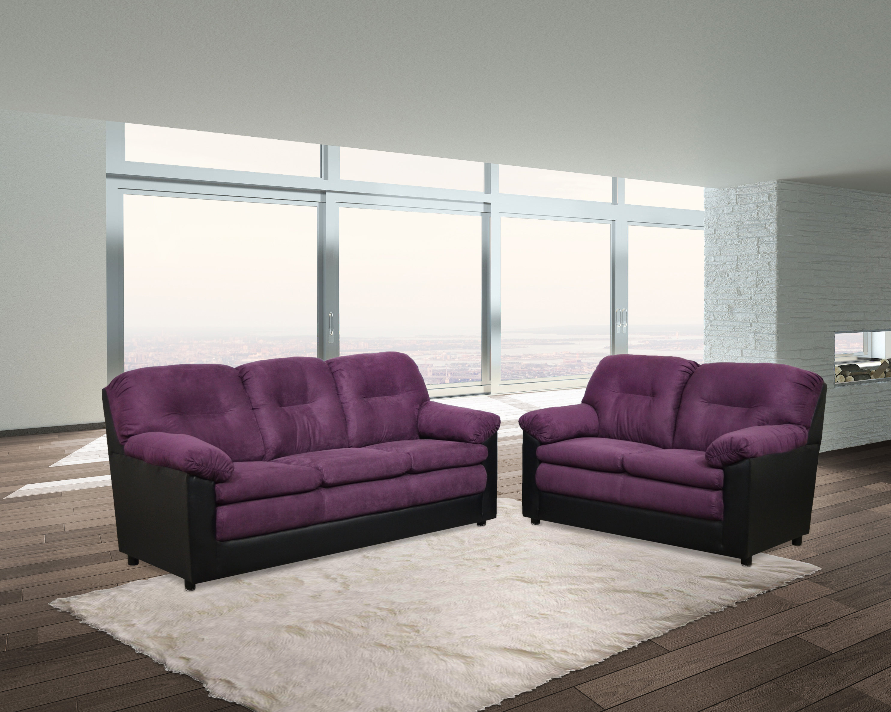 Red Barrel Studio Rosso 2 Piece Living Room Set & Reviews - Wayfair Canada