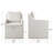 Hidar Upholstered Dining Armchair with Casters-1755915664
