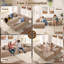Canapé modulaire Nathasa 2 pièces sans assemblage avec compression, canapé désossé à revêtement libre avec méridienne en L, canapé modulaire à assise profonde pour le salon et la chambre à coucher-216910390-226497952