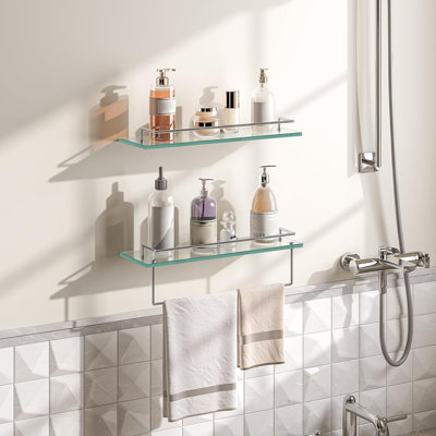Tablettes murales en verre Dyal
