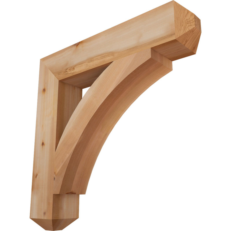 Support pour artisan Thorton, Cèdre rouge de l'Ouest (lisse), H 32 po x l 6 po x P 32 po