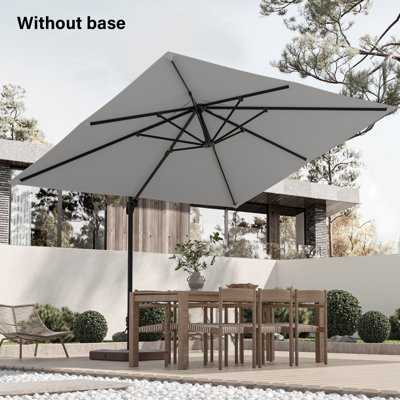 Shavonne Patio 11.5' x 9' Cantilever Umbrella with Crank Lift