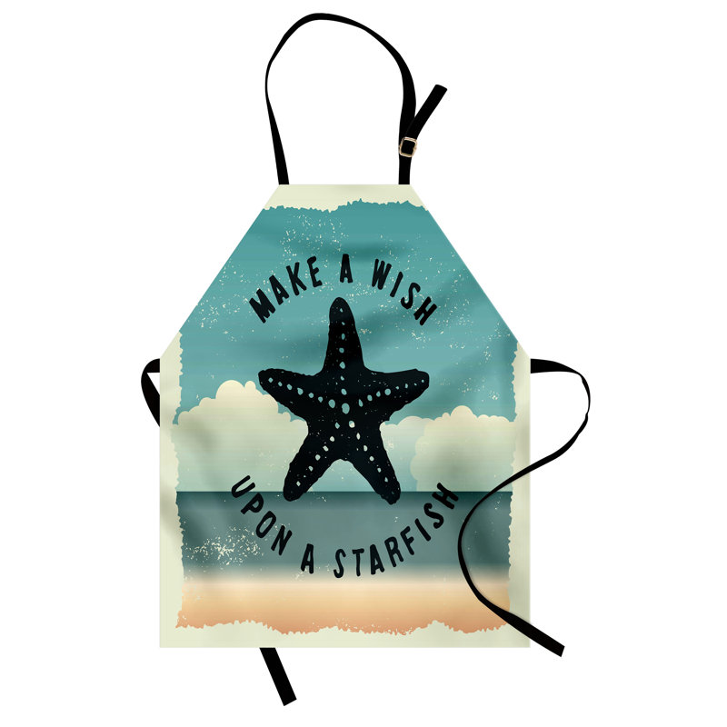 Multicolore, tablier étoile de mer East Urban Home, cuisine, jardinage
