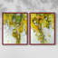 Impression encadrée Golden Foliage I-Premium - prête à être accrochée - aucun clou requis - aucun clou requis-318860791-318860792