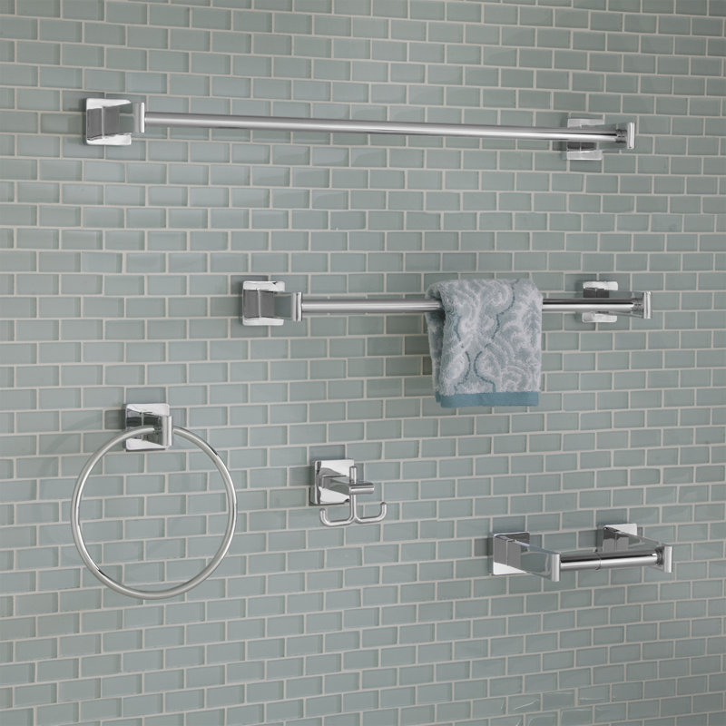 Porte-papier hygiénique mural universel, Chrome