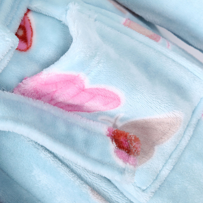 Peignoir en molleton avec poches pour enfants, Kids M