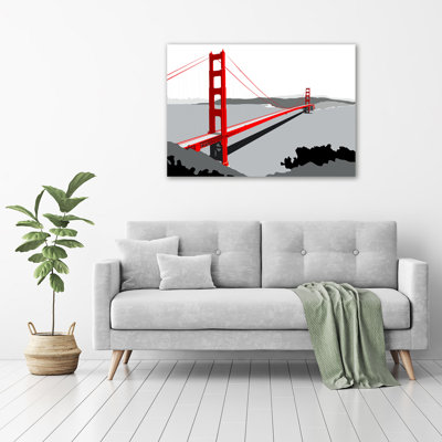 San Francisco Bridge - Wrapped Canvas Print