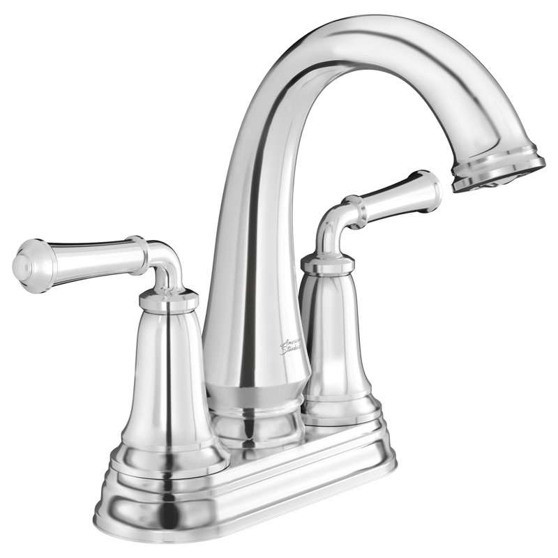 Delancey 2-handle Bathroom Faucet with Drain Assembly, Polished Chrome, Without Hot/Cold Indicator