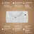Cantrio PS-020 19.75 inch Vitreous China Above-Counter Bathroom Sink