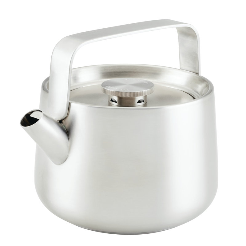 1.9 Quart Silver Stainless Steel Whistling Kettle