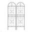 Paquet de 4 treillis de jardin en métal 71 po x 19,7 po antirouille pour plantes grimpantes