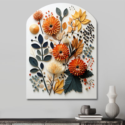 Geraghty - Asymmetrical Abstract Midcentury Metal Wall Decor, Arch Metal Wall Sculpture Print