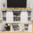 Tv Stand For Tvs Up To 65" With Double Sliding Barn Doors And Storage Cabinets-655923014