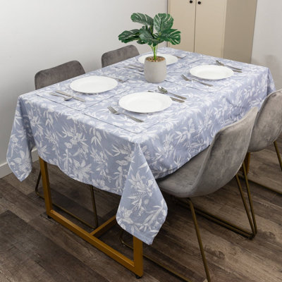 Nappe rectangulaire en coton à motif floral