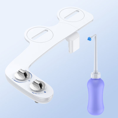 Accessoire de bidet et pulvérisateur de bidet avec bouteille de rinçage portable avec contrôle de pression réglable