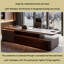 Bureau de direction 86,61 po Modern Luxury-1303643914