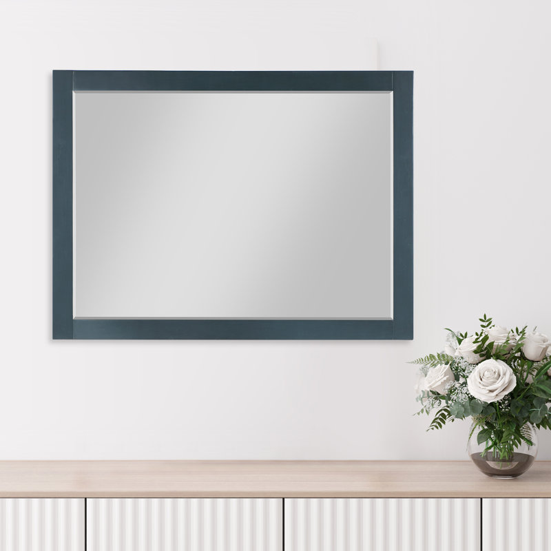 Miroir mural de salle de bain Ivy, 36 po x 48 po, Bleu classique