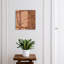 Key cabinet for wall, Opens to the right, 30x30x5, Black, Warm stone texture without dots, 