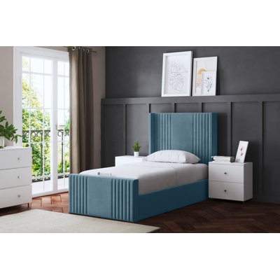 Elara Winged Panel Bed with Headboard