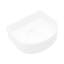 Lavabo vasque de salle de bain en céramique blanche 15,37 po x 13,69 po - Teinture, moderne, lavabo, design moderne, blanc, style polyvalent