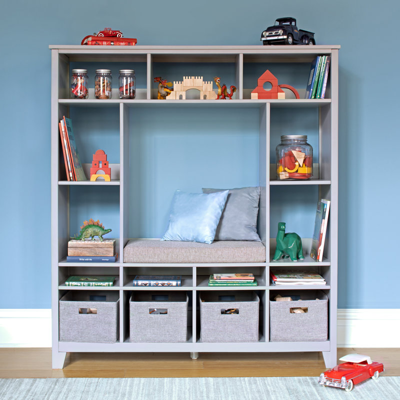 Martha Stewart Living & Learning Kids Storage Reading System 56.6" H X 50.8" W, Gray