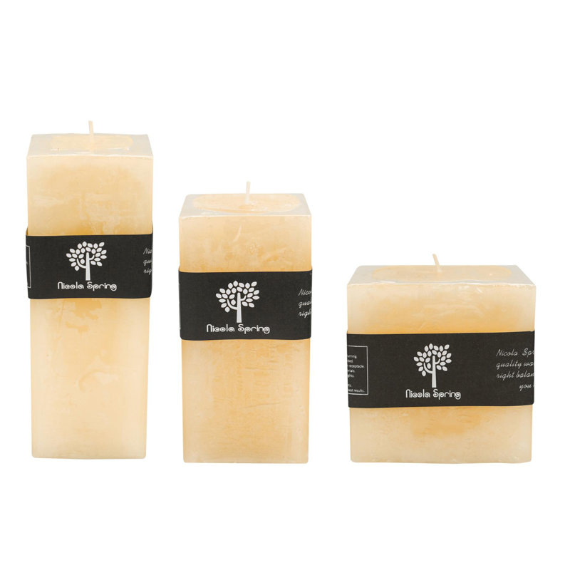 Vanilla Scented Pillar Candle