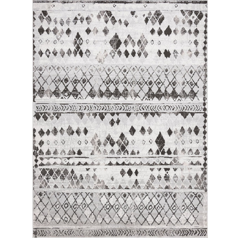 Geometric Indoor Rug, Rectangle 8' x 11'