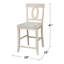 Tabouret en bois massif Guzik-20408521-44186723
