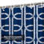 Rideau de douche bleu marine à 12 crochets-392912094