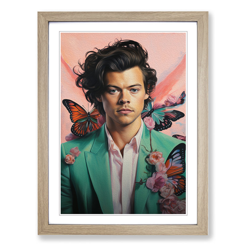 Harry Styles Symbolism - Framed Print