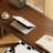 Dark walnut Rectangular Solid Wood desk-109616952