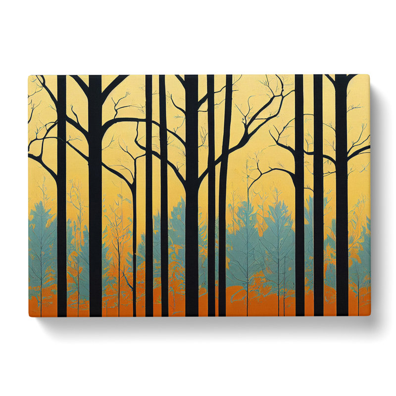 Deco Spring Forest Vol.6 Abstract - Wrapped Canvas