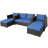 6 - Person Patio Conversation Set with Cushions-1615104336