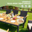 Callan 8 - Person Wicker Patio Dining Set with Rectangular Table , Cushions Included-1928380925