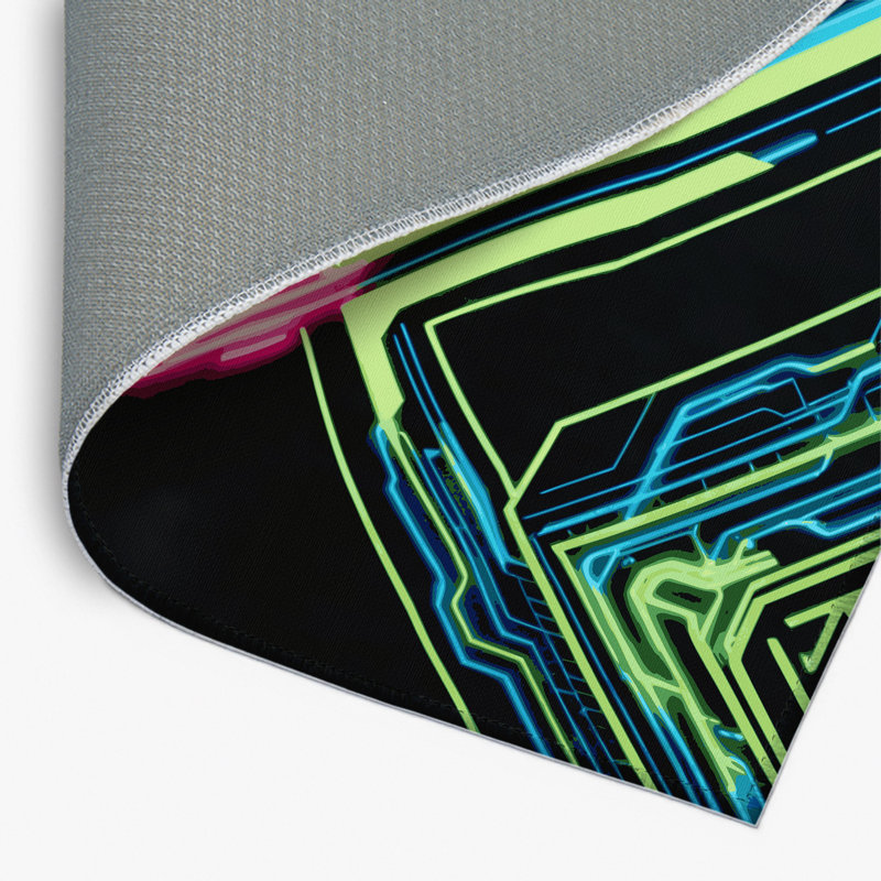 Tapis intérieur et extérieur fluorescent, Rectangulaire 2 pi x 3 pi