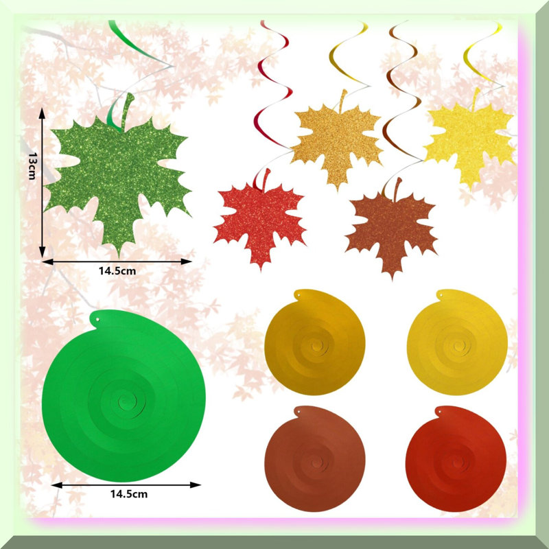 4 Pcs Wooden Fall Table Centerpieces