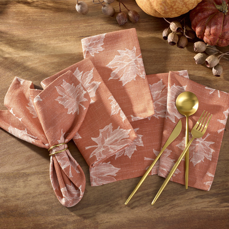 Mattox Jacquard Napkins, Terre de Sienne