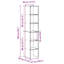 Aimi 80 cm H x 30 cm W Bookcase-724579713