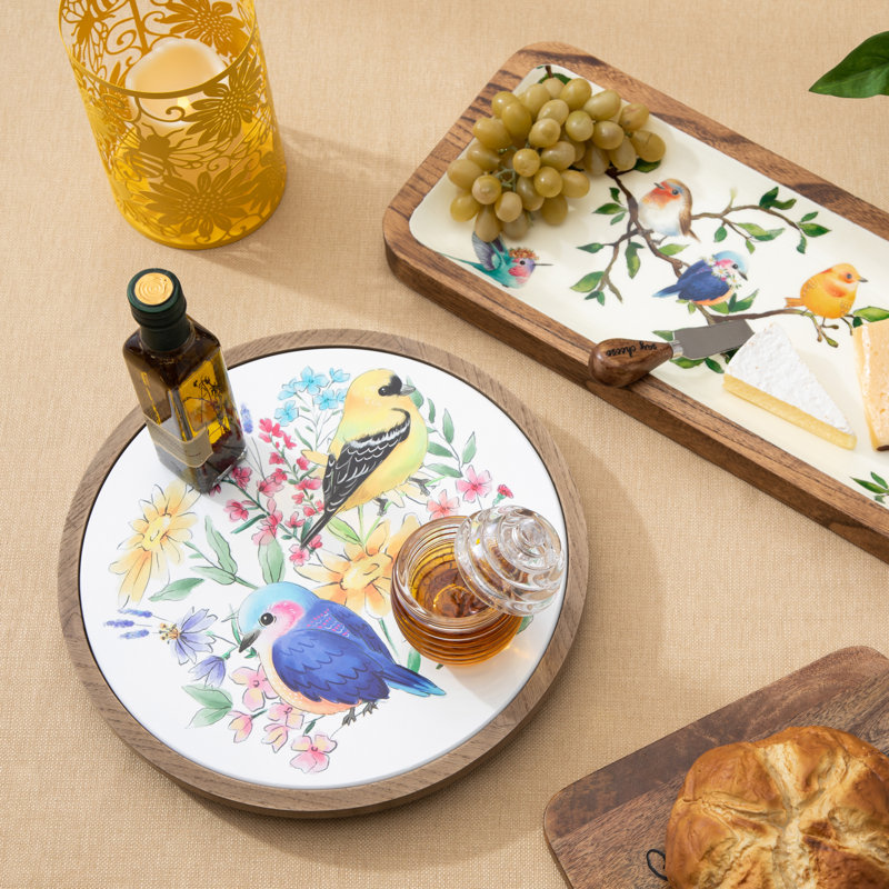 Charlton Home® Debernardi Wood Lazy Susan
