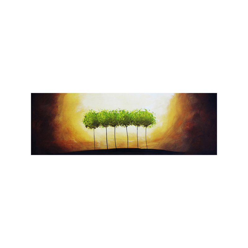 Family #3 by Heather Offord - Wrapped Canvas Panoramic Painting, 30.48 cm H x 91.44 cm W x 1.91 cm D