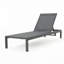 Chaise longue d'extérieur avec structure en aluminium durable réglable à 5 niveaux et filet en polyester enduit de PVC-1869152930