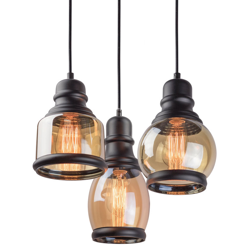 Luminaire suspendu en pot à 3 lumières Davown
